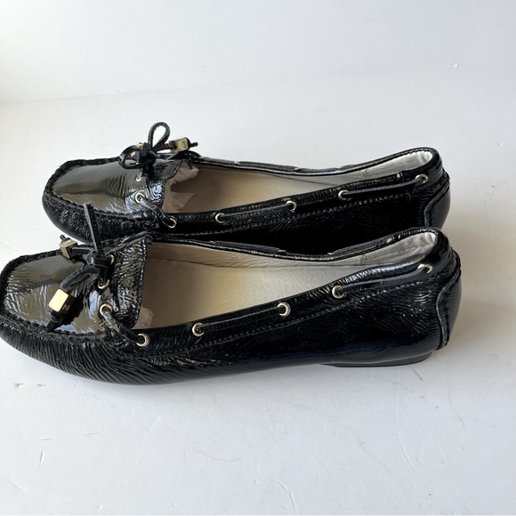 Michael Kors Black Patent Leather Loafer Driving Shoes Size 9 - Picture 6 of 12